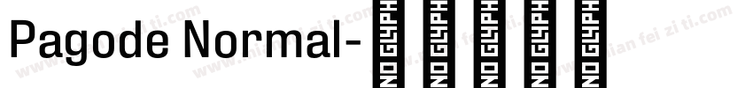Pagode Normal字体转换